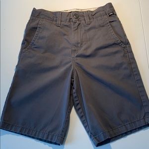 Vans Boys Shorts Gray twill Size 25/10